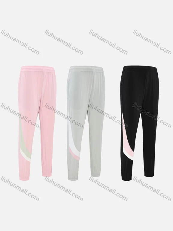 Wholesale Women's Sporty Breathable Elastic Waist Slim Fit Sport Skinny Pants CKW21006#