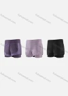 Wholesale Women's Sporty Breathable High Stretch Quick Dry Elastic Waist Drawstring Sport Shorts WK22501# - Liuhuamall