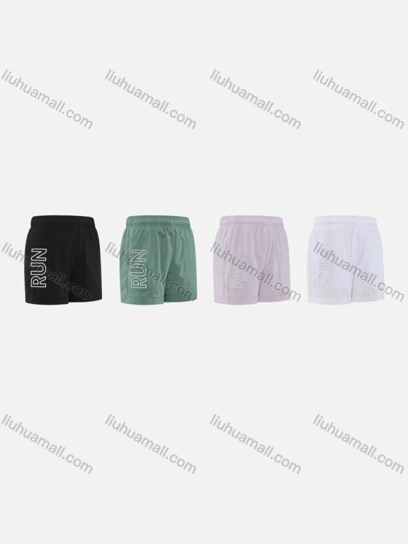 Wholesale Women's Sporty Breathable High Stretch Quick Dry Elastic Waist Drawstring Sport Shorts WK23603#