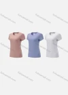 Wholesale Women's Sporty Round Neck Short Sleeve Quick Dry High Stretch Sport T-shirt WT21606# - Liuhuamall
