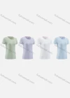 Wholesale Women's Sporty Round Neck Short Sleeve Quick Dry High Stretch Sport T-shirt WT23204# - Liuhuamall