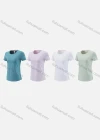 Wholesale Women's Sporty Round Neck Short Sleeve Quick Dry High Stretch Sport T-shirt WT23209# - Liuhuamall