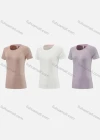 Wholesale Women's Sporty Round Neck Short Sleeve Quick Dry High Stretch Sport T-shirt WT24201# - Liuhuamall