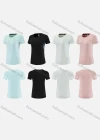 Wholesale Women's Sporty Round Neck Short Sleeve Quick Dry High Stretch Sport T-shirt WT25203# - Liuhuamall