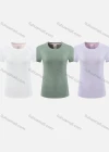 Wholesale Women's Sporty Round Neck Short Sleeve Quick Dry High Stretch Sport T-shirt WT24202# - Liuhuamall