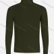 Wholesale Men's Casual Long Sleeve Texture Knit High Neck Plain Sweater Dark Green Clothing Wholesale Market Liuhua
