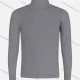 Wholesale Men's Casual Long Sleeve Texture Knit High Neck Plain Sweater Dark Gray Clothing Wholesale Market Liuhua