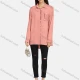 Wholesale Women's Stand Collar Button Down Patch Pocket Sequin Decor Buckle Strap Cuff Solid Tunic 1# Clothing Wholesale Market Liuhua