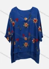 Wholesale Women's Casual Scoop Neck 3/4 Sleeve Floral Print Blouse - Liuhuamall