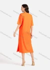 Wholesale Women's Casual Star Short Sleeve Crew Neck Split Side Dress EG-3486# - Liuhuamall