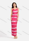Wholesale Women's Casual Tie Dye Scoop Neck Spaghetti Straps Maxi Cami Dress EG-3488# - Liuhuamall