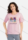 Wholesale Women's Casual Graphic Round Neck Short Sleeve T-shirt 3102# - Liuhuamall
