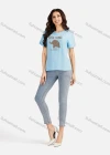 Wholesale Women's Casual Animal Letter Round Neck Short Sleeve T-shirt 3801# - Liuhuamall