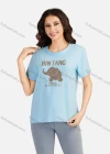 Wholesale Women's Casual Animal Letter Round Neck Short Sleeve T-shirt 3801# - Liuhuamall