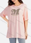 Wholesale Women's Casual Letter Round Neck Short Sleeve Tunic 3506# - Liuhuamall