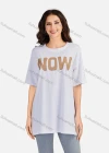 Wholesale Women's Casual Letter Round Neck Short Sleeve Tunic 3509# - Liuhuamall