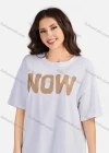 Wholesale Women's Casual Letter Round Neck Short Sleeve Tunic 3509# - Liuhuamall