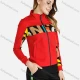 Wholesale Women's Slim Fit Stand Collar Letter Graphic Zip Up Active Casual Jacket Red Clothing Wholesale Market Liuhua