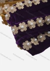 Wholesale Women's Casual Pearl Flower Appliques Pleuche Headwrap Hat - Liuhuamall