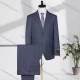 Wholesale Men's Business Lapel Single Breasted Plain Flap Pockets Blazer Jacket & Pants 2 Piece Set T231016# Slate Gray Clothing Wholesale Market Liuhua