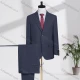 Wholesale Men's Business Lapel Single Breasted Striped Flap Pockets Blazer Jacket & Pants 2 Piece Set T24337# Slate Gray Clothing Wholesale Market Liuhua