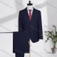 Wholesale Men's Business Lapel Single Breasted Striped Flap Pockets Blazer Jacket & Pants 2 Piece Set T24337# Black Clothing Wholesale Market Liuhua