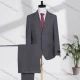 Wholesale Men's Business Lapel Single Breasted Striped Flap Pockets Blazer Jacket & Pants 2 Piece Set T24337# Gray Clothing Wholesale Market Liuhua