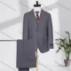 Wholesale Men's Business Lapel Single Breasted Plain Flap Pockets Blazer Jacket & Pants 2 Piece Set X6864# Gray Clothing Wholesale Market Liuhua