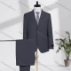 Wholesale Men's Business Lapel Single Breasted Plain Flap Pockets Blazer Jacket & Pants 2 Piece Set X7175# Gray Clothing Wholesale Market Liuhua
