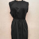 Women's Casual Ruffle Neck Sleeveless Lace Up Plain Short Dress 10# Clothing Wholesale Market -LIUHUA
