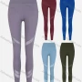 Wholesale Women's Sporty Plain Mesh Elastic High Waist Leggings preview