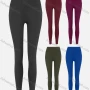 Wholesale Women's Sporty Plain High Waist Side Pocket Mesh Elastic Leggings preview