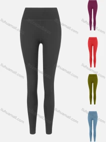 Wholesale Women's Sporty Plain High Waist Leggings, LIUHUA CLOTHING WHOLESALE