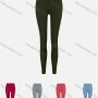 Wholesale Women's Sporty Plain High Waist Striped Sheer Mesh Elastic Leggings preview