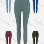 Wholesale Women's Sporty Plain High Waist Mesh Elastic Leggings preview
