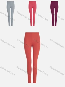 Wholesale Women's Sporty High Waist Plain Long Yoga Leggings, LIUHUA CLOTHING WHOLESALE