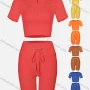 Wholesale Women's Athletic Plain High Waist Ankle Length Butt Lifting Seam Yoga Leggings preview