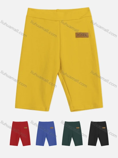 Wholesale Women's Athletic Plain Elastic High Waist Running Biker Shorts 1Y1A0891#