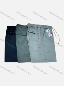 Wholesale Men's Drawstring Flap Pockets Letter Print Elastic Waist Shorts 551#, LIUHUA CLOTHING WHOLESALE