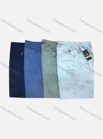 Wholesale Men's Drawstring Zipper Pockets Letter Print Elastic Waist Shorts 565#, LIUHUA CLOTHING WHOLESALE