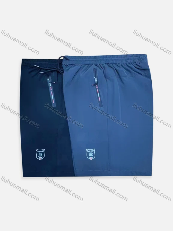 Wholesale Men's Drawstring Zipper Pockets Athletic Shorts 582#