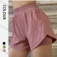 Wholesale Women's Sporty Elastic Waist Breathable Quick Dry Fake 2-piece Shorts Pink Clothing Wholesale Market Liuhua
