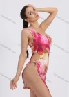Wholesale Women's One Shoulder Slim Fit Tie Dye Bodycon Club Dress - Liuhuamall