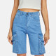 Women's Casual Plain Multiple Pockets Denim Shorts Blue Clothing Wholesale Market -LIUHUA