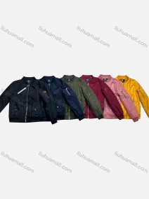 Wholesale Women's Casual Plain Fleece Lined Zipper Pockets Puffer Jacket 8819#, LIUHUA CLOTHING WHOLESALE