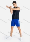 Wholesale Men's Sporty Letter Print Drawstring Elastic Waist Shorts - Liuhuamall