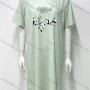 Wholesale Women's Soft 100%Cotton Panda Letter Print Short Sleeve Crew Neck Lounge Short Nightdress 002# preview
