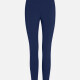 Women's Sporty High Waist Sheer Mesh Plain Splicing Legging Navy Clothing Wholesale Market -LIUHUA