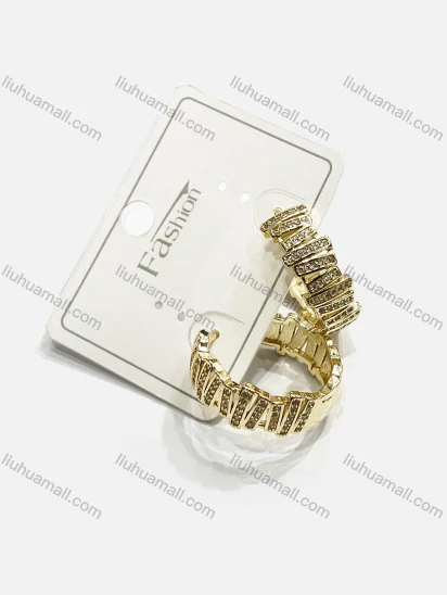 Wholesale Fashionable Copper Gold Plated Hoop Hypoallergenic Earrings
