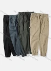 Wholesale Men's Casual Plain Ankle Length Drawstring Joggers - Liuhuamall